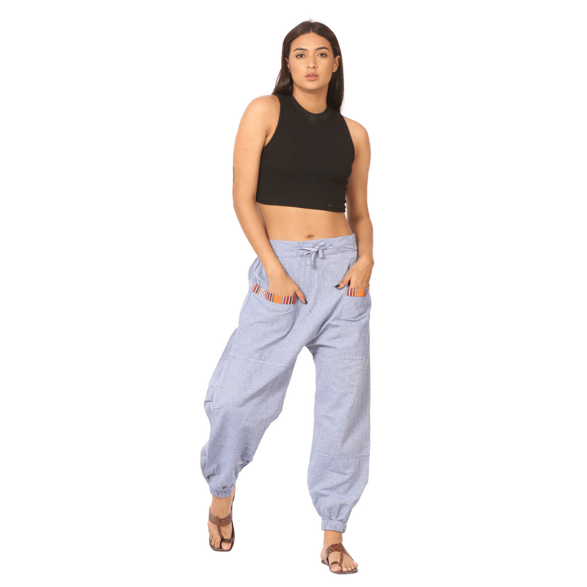 Women's Hopper | Lavender Blue | Fits Waist Sizes 28 to 38 Inches – Womens Pyjamas by Hope - House of Pure Eco available on Brown Living™. . SKU: HOP - BT41. Img 2.