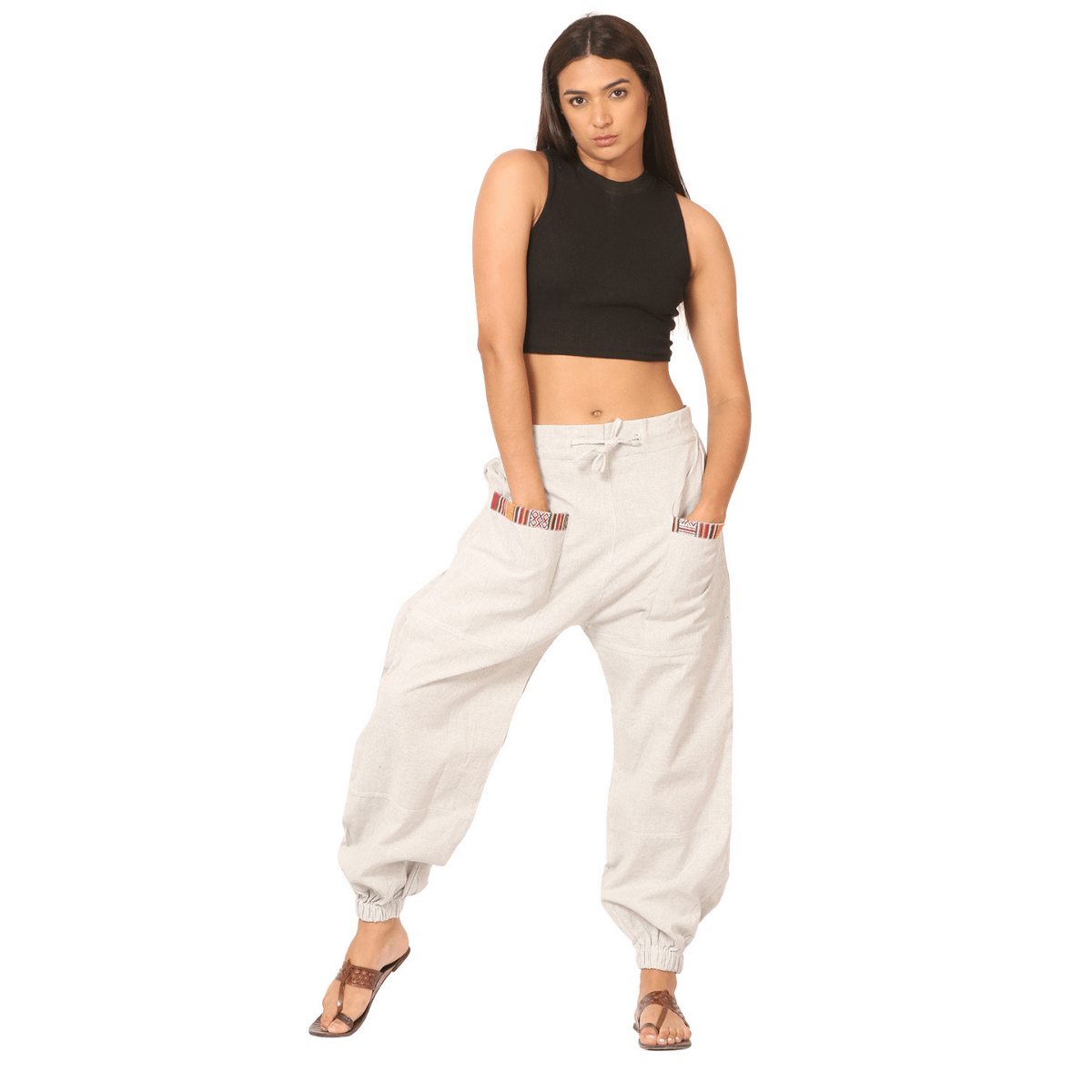 Women's Hopper | Melange Grey | Fits Waist Sizes 28 to 38 Inches – Womens Pyjamas by Hope - House of Pure Eco available on Brown Living™. . SKU: HOP - BT27. Img 2.