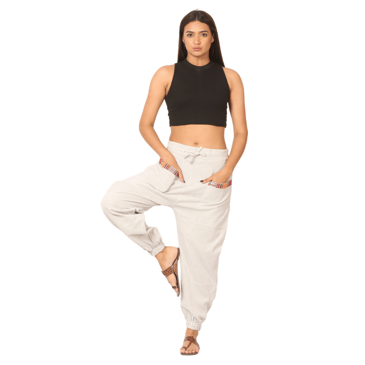 Women's Hopper | Melange Grey | Fits Waist Sizes 28 to 38 Inches – Womens Pyjamas by Hope - House of Pure Eco available on Brown Living™. . SKU: HOP - BT27. Img 4.