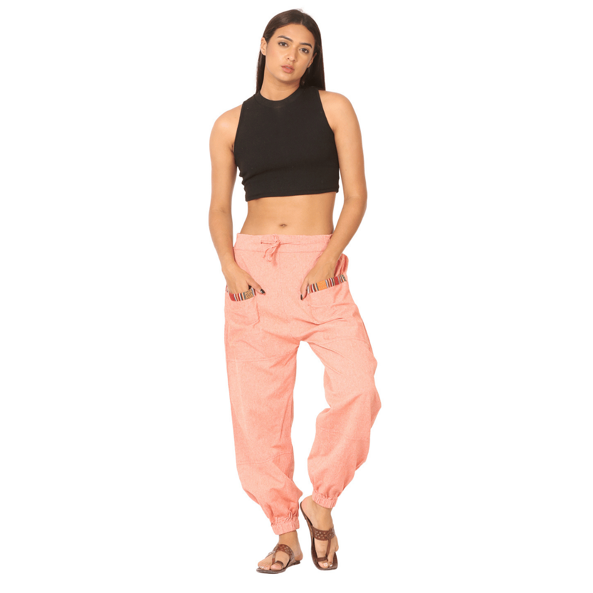 Women's Hopper | Orange | Fits Waist Sizes 28 to 38 Inches – Womens Pyjamas by Hope - House of Pure Eco available on Brown Living™. . SKU: HOP - BT42. Img 2.