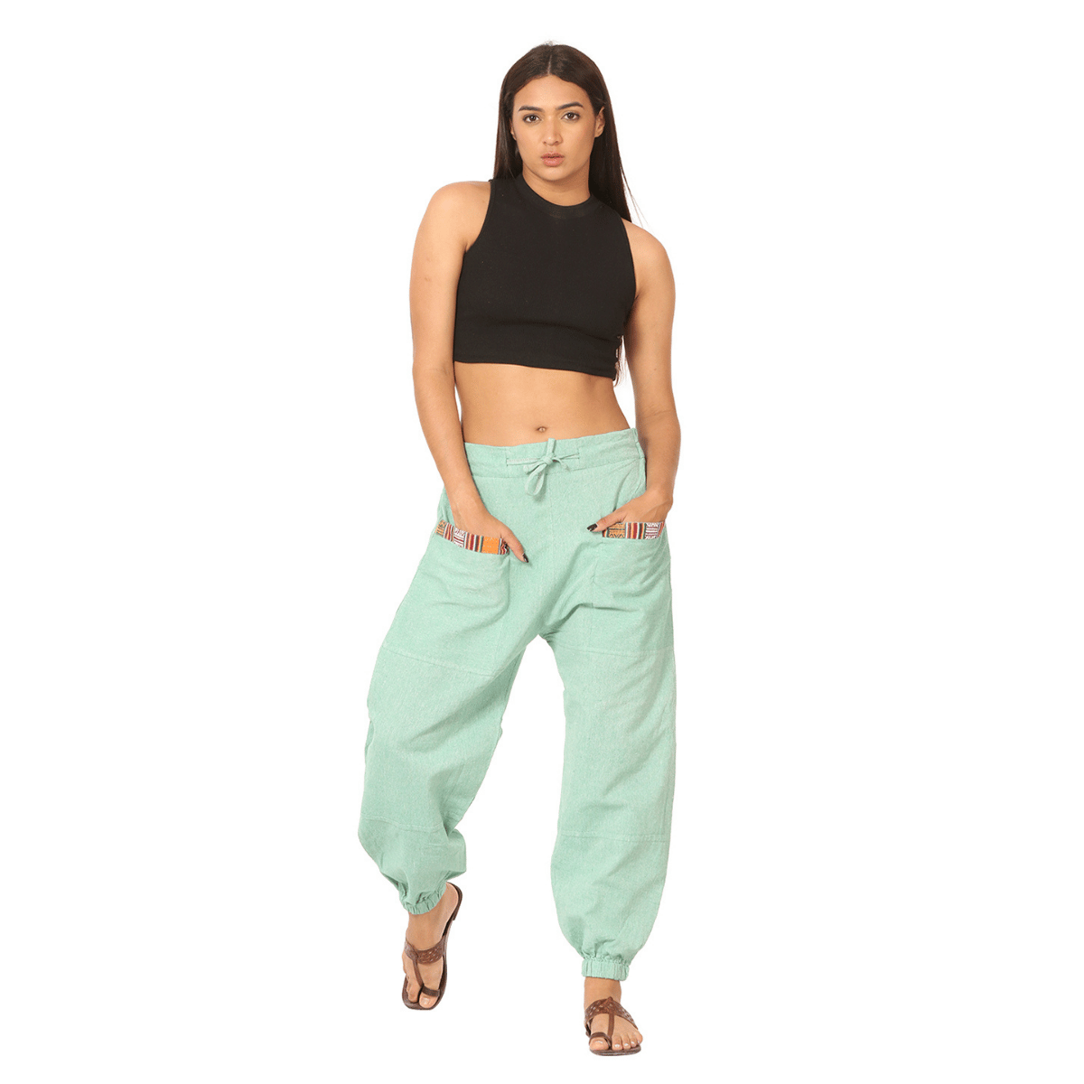 Women's Hopper | Sea Green | Fits Waist Sizes 28 to 38 Inches – Womens Pyjamas by Hope - House of Pure Eco available on Brown Living™. . SKU: HOP - BT47. Img 2.