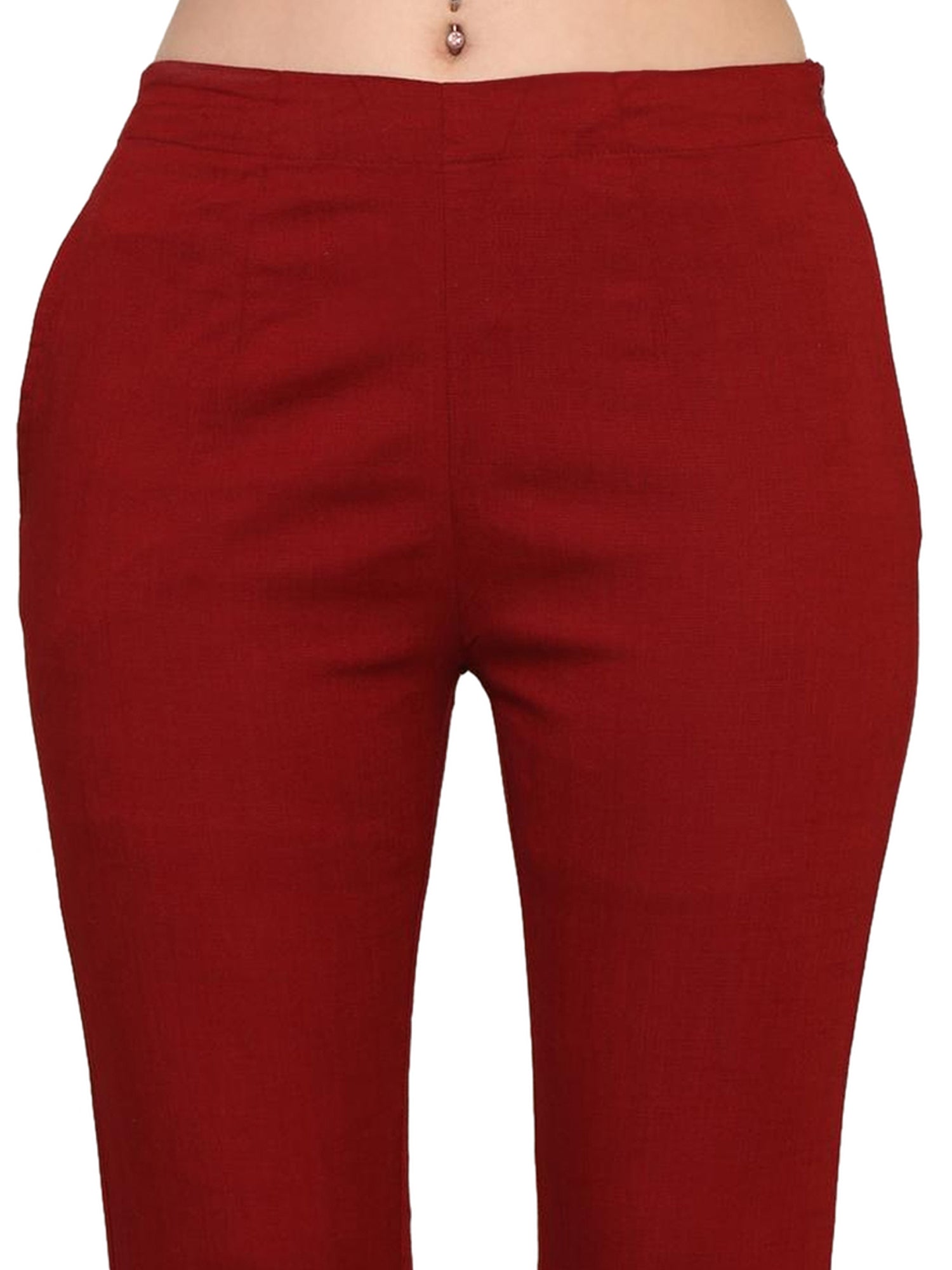 Women’s Linen Cotton Palazzo Pants – Womens Pants on Brown Living™. SKU: PALAZZO-PANT-WINE-M. Img 18.