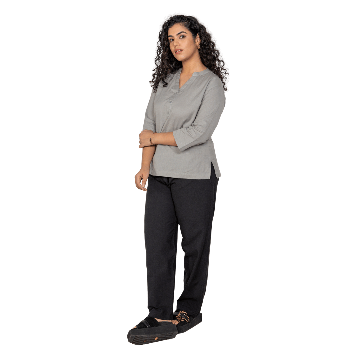 Women's Lounge Pant | Black | Free Size – Womens Pants by Hope - House of Pure Eco available on Brown Living™. . SKU: 213 - 09855 - BT01015. Img 5.