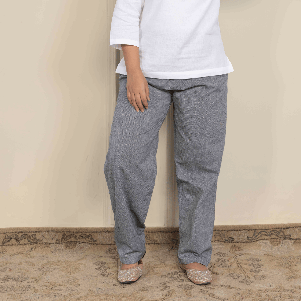 Women's Lounge Pant | Grey | Fits Waist Size 28" to 36" – Womens Pants by Hope - House of Pure Eco available on Brown Living™. . SKU: BT01013. Img 1.