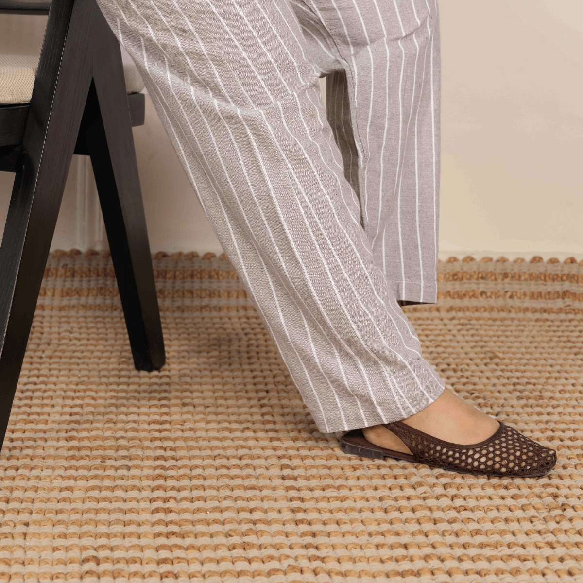Women's Lounge Pant | Grey Stripes | Fits Waist Size 28" to 36" – Womens Pants by Hope - House of Pure Eco available on Brown Living™. . SKU: BT01020. Img 5.