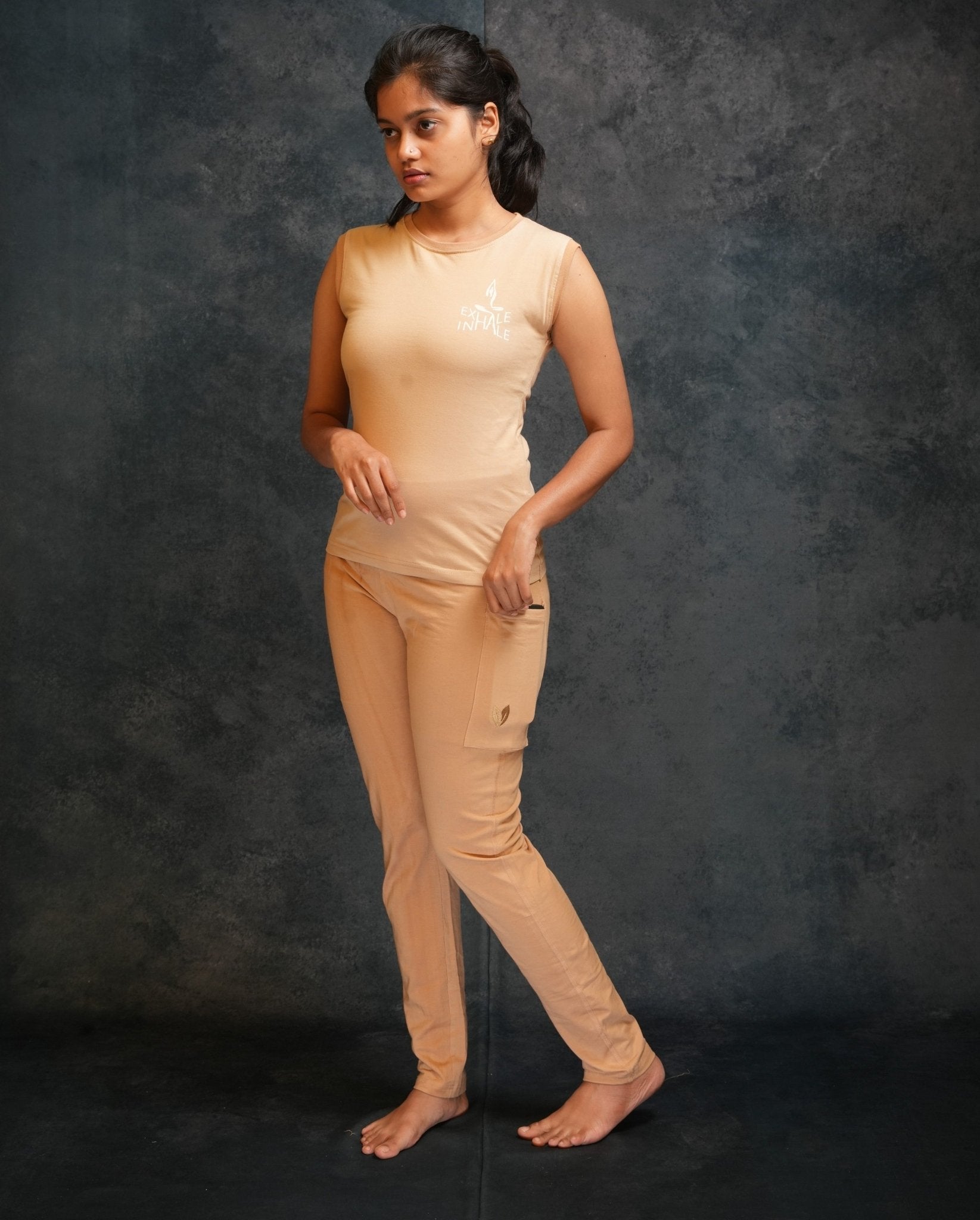 Women’s Yoga & Athleisure Pyjama – Comfortable & Breathable Wear – Womens Pyjamas on Brown Living™. SKU: BL3116013-2XS. Img 4.