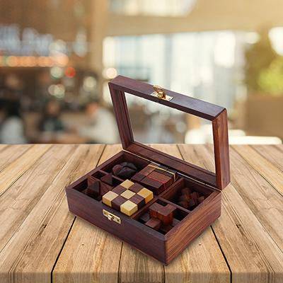 Wooden 3D Puzzle Six in One Game Set for Kids and Adults – Learning & Educational Toys on Brown Living™. SKU: BLSC1004395. Img 6.