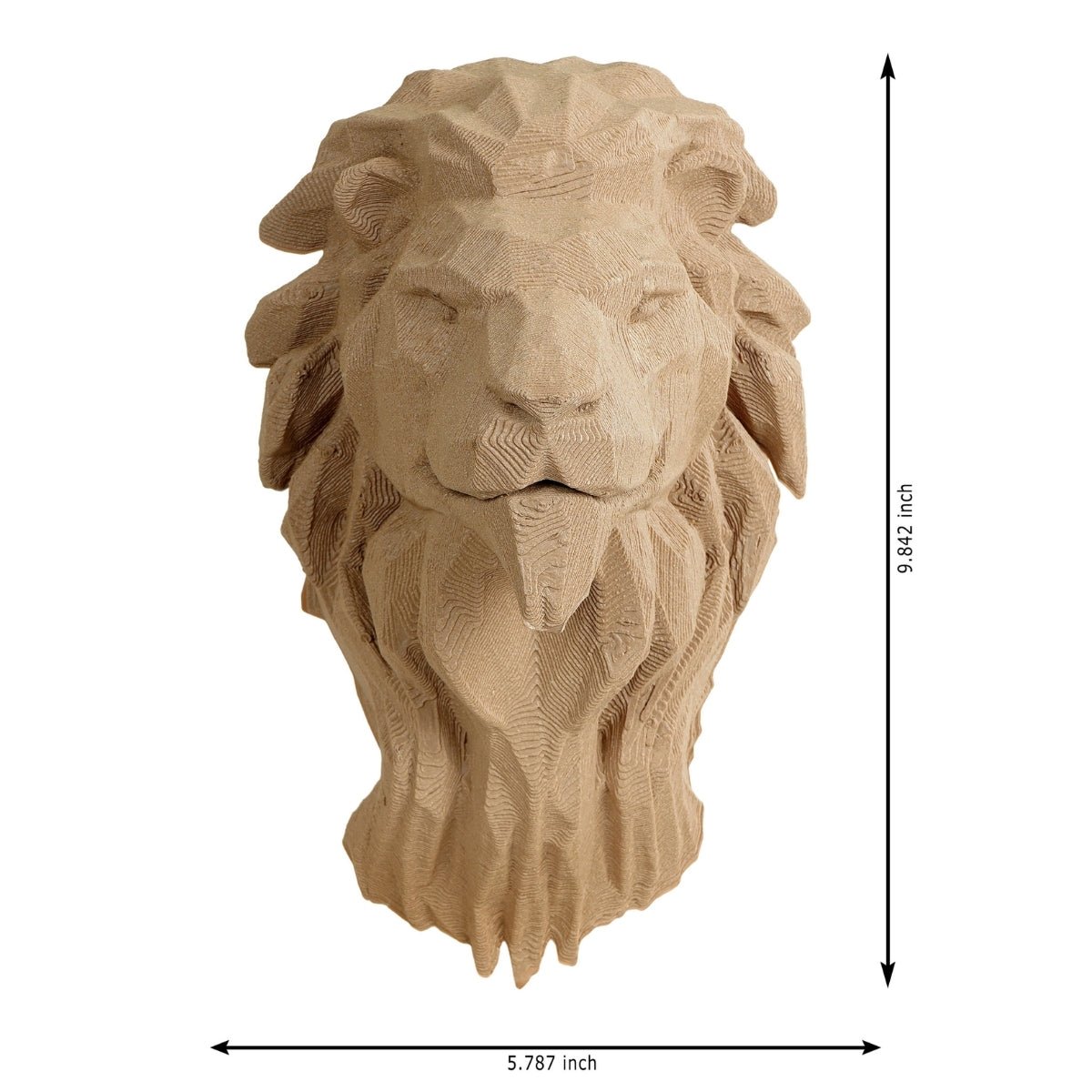 Wooden Braveheart Plant - Based Light Wood Wall Decor – Home Decor on Brown Living™. SKU: WOBREDPLLWA025. Img 4.