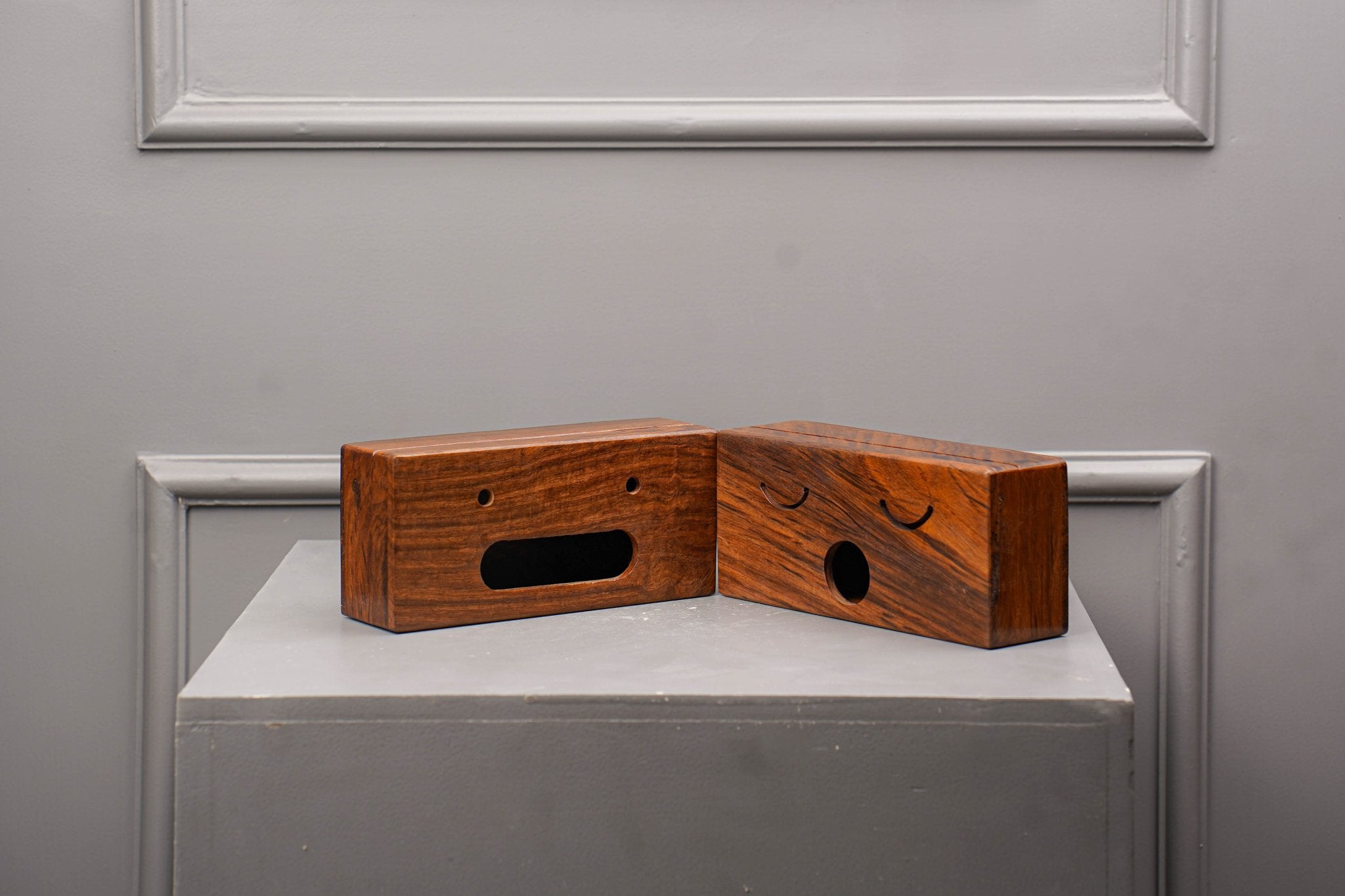 Wooden Double Side Tissue Box Holder | Eco - Friendly Dual Opening Box – Home Décor on Brown Living™. SKU: DSTB. Img 1.