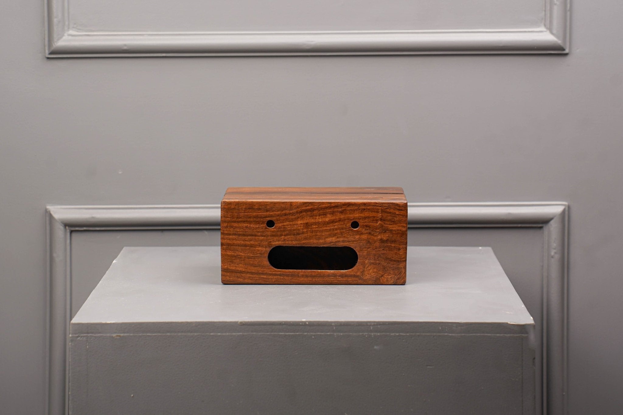 Wooden Double Side Tissue Box Holder | Eco - Friendly Dual Opening Box – Home Décor on Brown Living™. SKU: DSTB. Img 6.