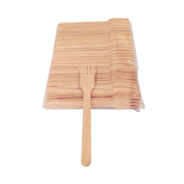 Wooden Fork - 10,000 pcs | Eco - Friendly Disposable Cutlery – Cutlery on Brown Living™. SKU: CLEC-56. Img 3.
