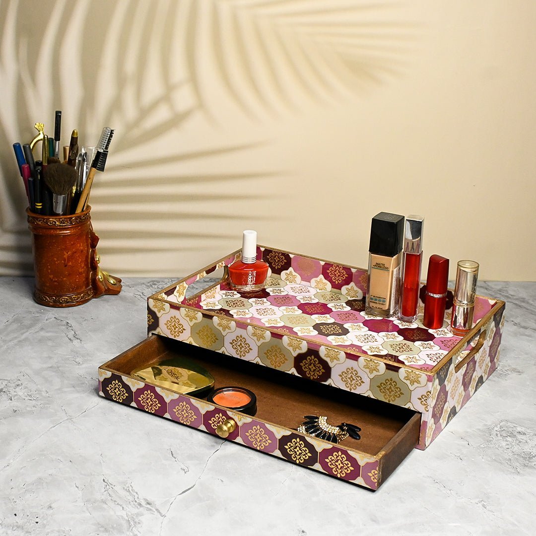 Wooden Handcrafated Drawer Box – Home Decor on Brown Living™. SKU: MJ00104BXA. Img 3.