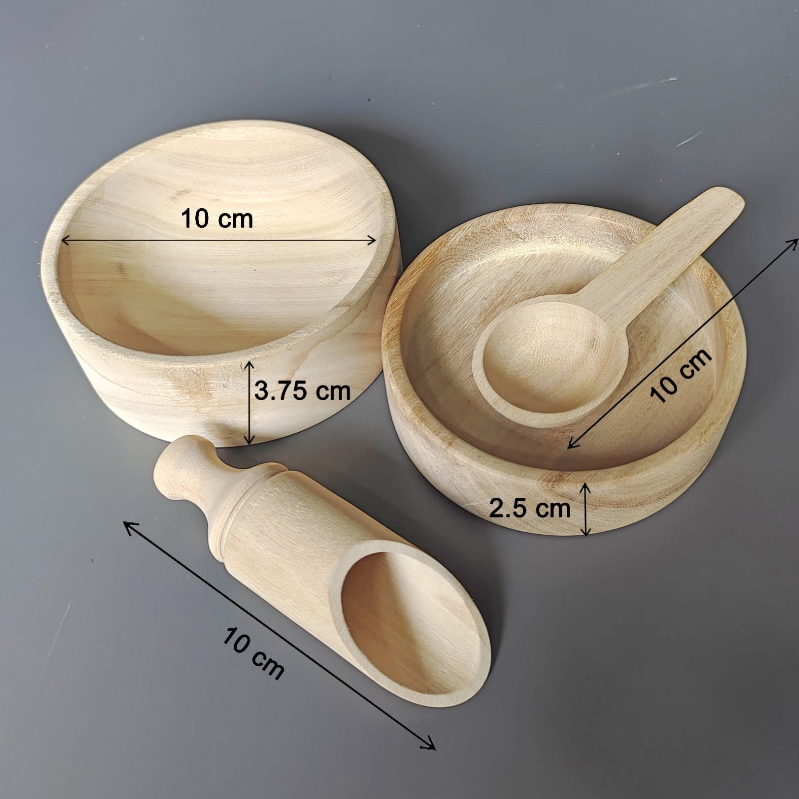 Wooden Montessori Bowls and Spoons – Learning & Educational Toys on Brown Living™. SKU: TTOE002. Img 3.