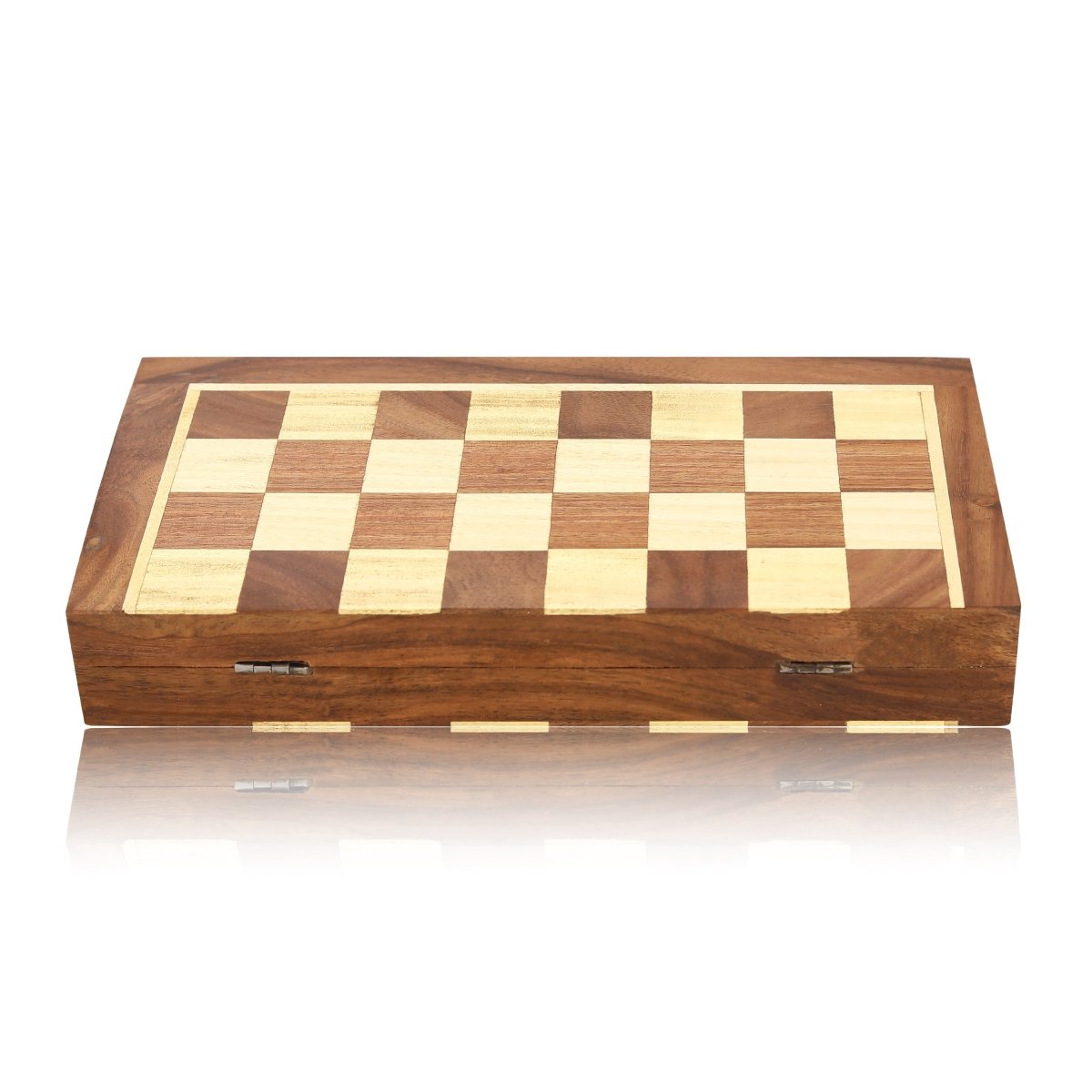 Wooden Non Magnetic Chess Set and foldable 10 inch chess game. – Learning & Educational Toys by Craft Cooper available on Brown Living™. . SKU: 1041 - CC. Img 5.