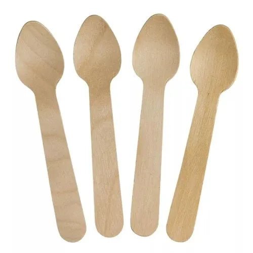 Wooden Spoon | Eco - Friendly Disposable Spoon | Pack of 10,000 – Cutlery on Brown Living™. SKU: CLEC-59. Img 2.