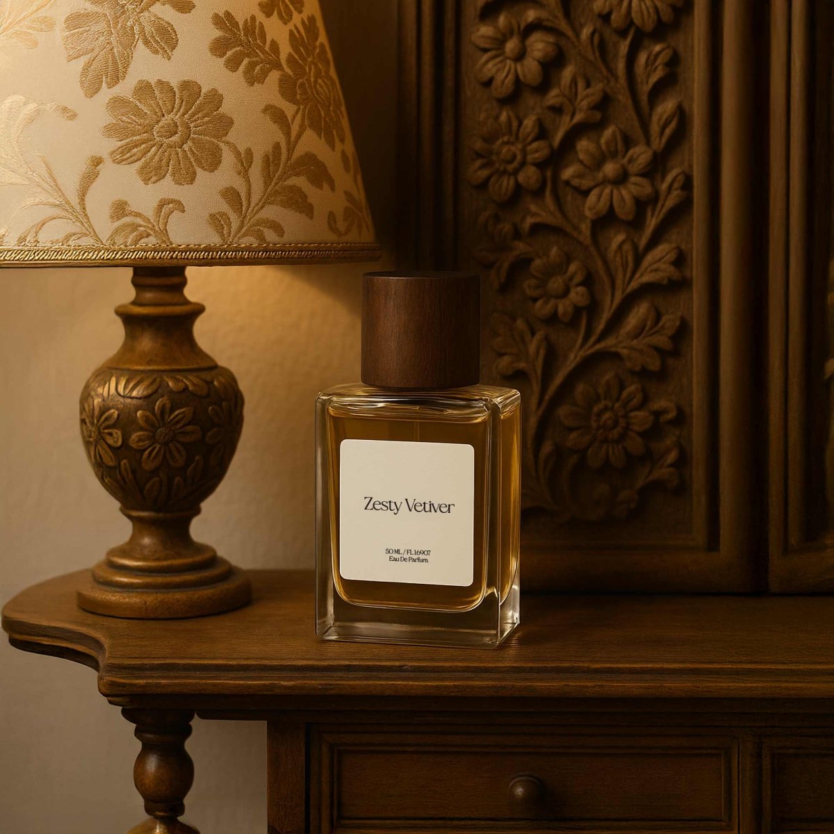 Zesty Vetiver 50ml Unisex Eau de Parfum – Perfume on Brown Living™. SKU: HBZVE03. Img 1.