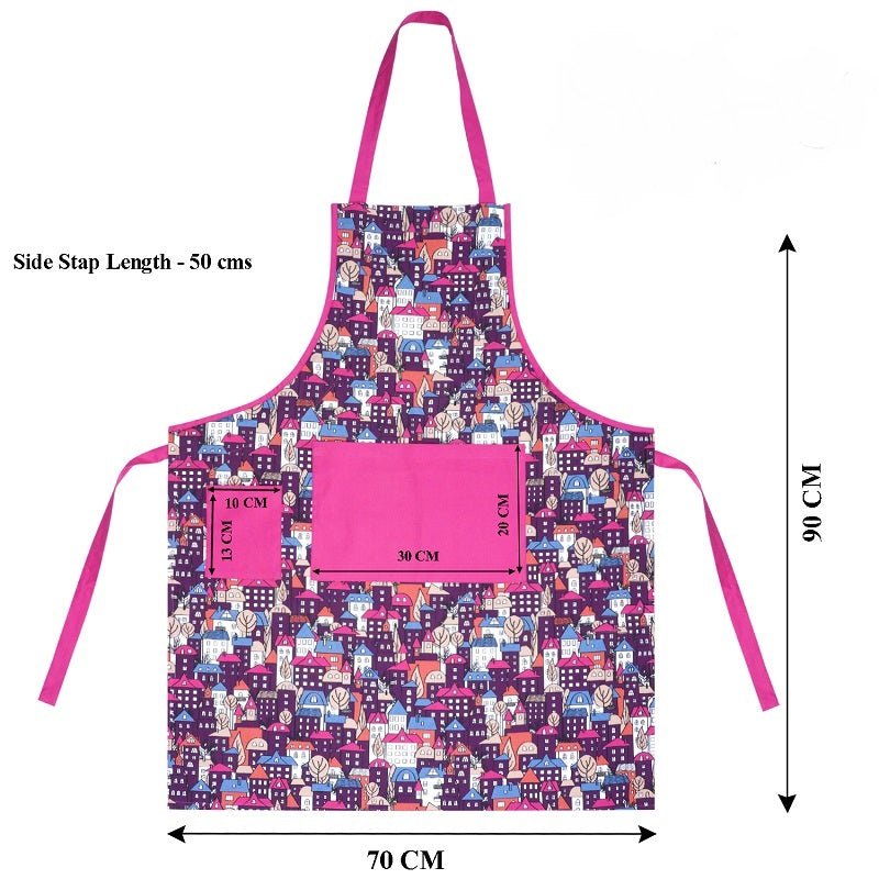 Building Blocks Printed Apron 100% Cotton | Verified Sustainable by Brown Living™