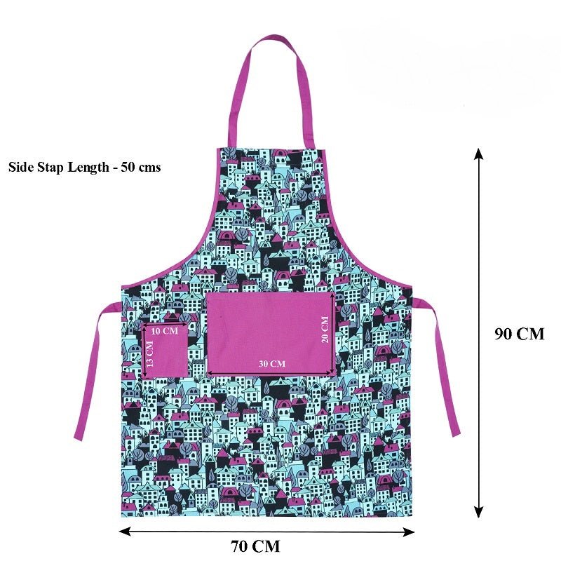 Building Blocks Printed Apron 100% Cotton | Verified Sustainable by Brown Living™