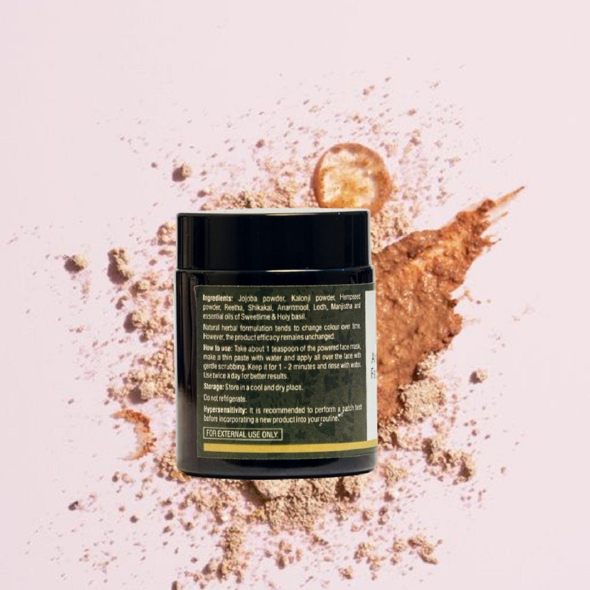 Anti Acne Powdered Cleanser Mask – Face Pack on Brown Living™. SKU: SKIE03. Img 3.