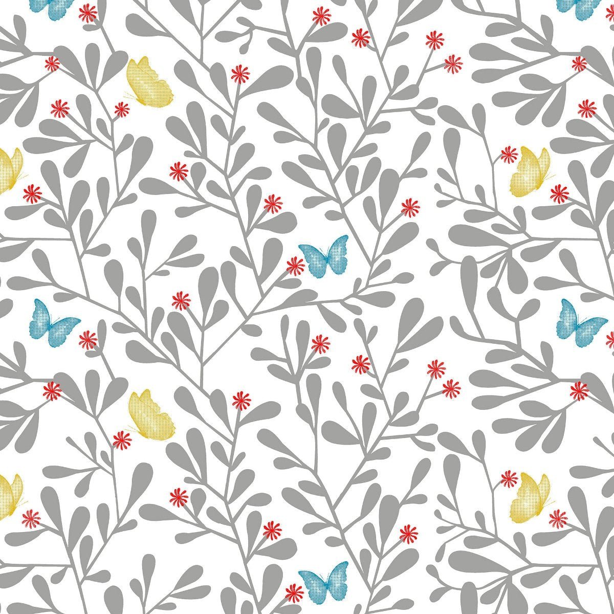 100% Pure Cotton Butterfly Floral Bedsheet Set | Verified Sustainable by Brown Living™
