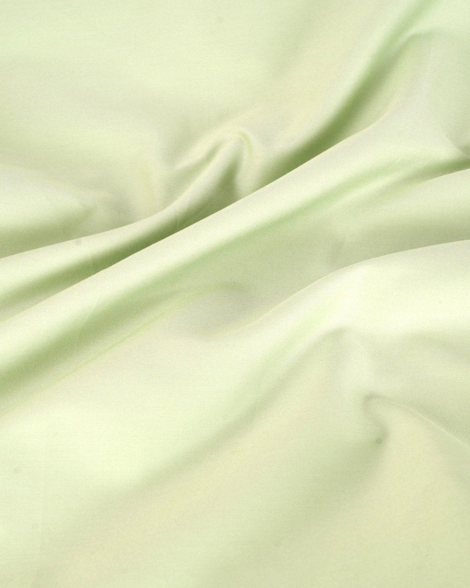 100% Pure Cotton Plain Satin Celadon Green Bedsheet Set | Verified Sustainable by Brown Living™
