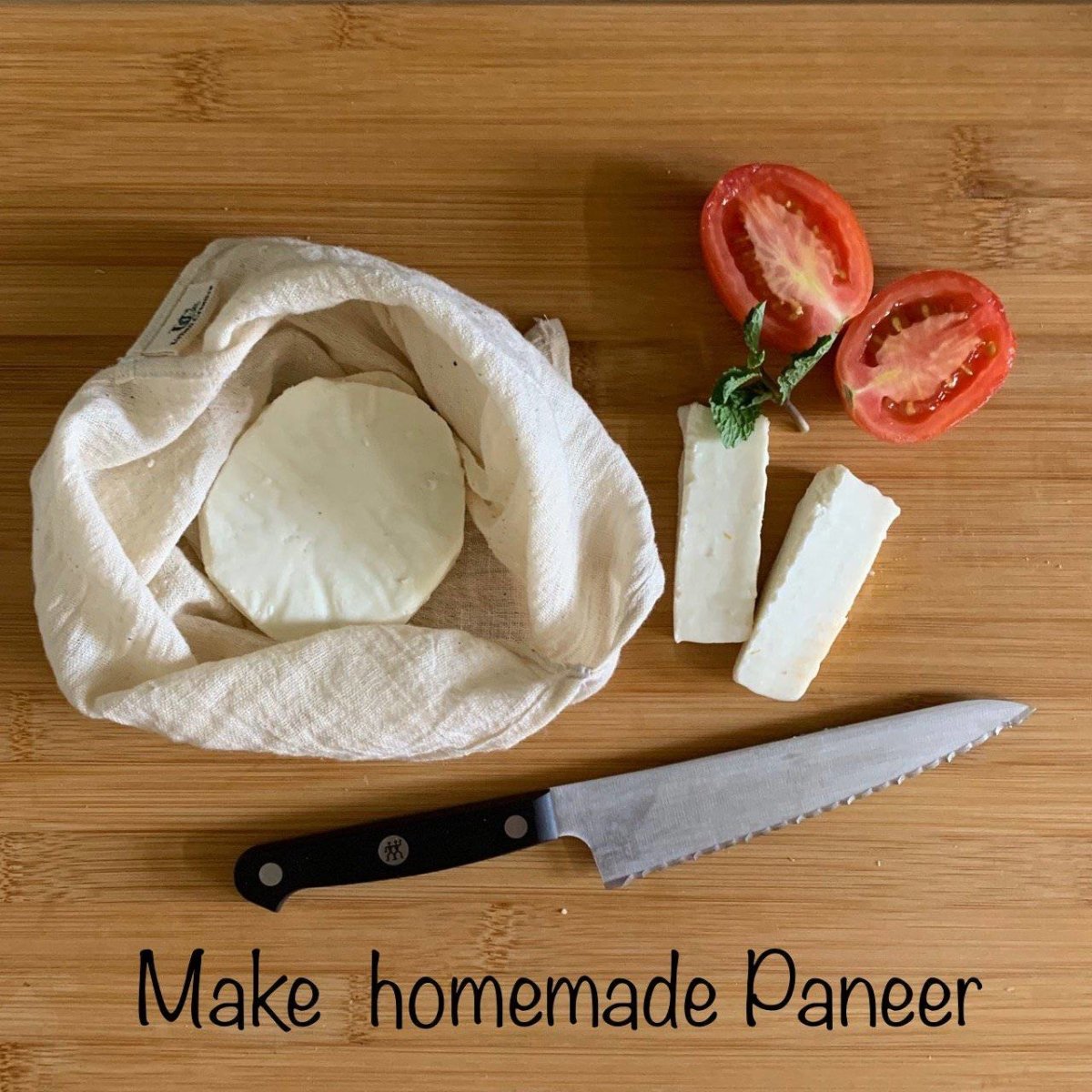 3 Organic Cotton Bento Bags for Veggies, Roti, Sprouting & Paneer | Verified Sustainable by Brown Living™