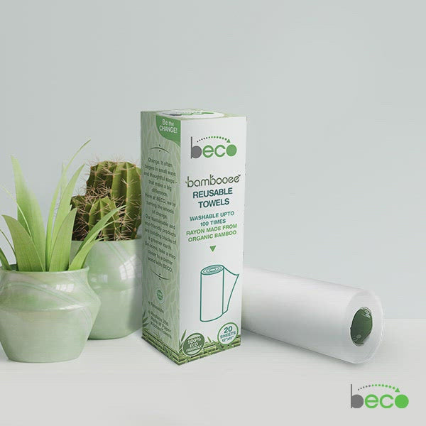 Buy BECO ECO-FRIENDLY REUSABLE KITCHEN TOWEL ROLL - 20 SHEETS NATURAL &  ORGANIC CLEANING BAMBOO CLOTH Online & Get Upto 60% OFF at PharmEasy