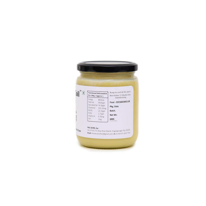 Buy A2 Bilona Ghee - Hand Churned from Curd - 500 ml | Shop Verified Sustainable Ghee on Brown Living™