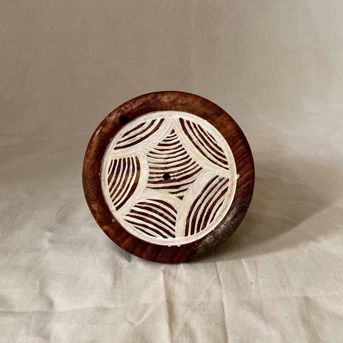 Abstract Lines Hand Painted Coasters Set Of 4 | Verified Sustainable by Brown Living™