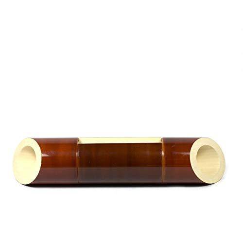 Acoustic Amplifier and Mobile decking Station| Handcrafted in Channapatna - Wedge Cut - Brown – Desk Accessories on Brown Living™. SKU: 093-01978-INDUS00006. Img 2.