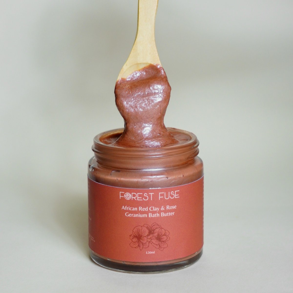 African Red Clay and Rose Geranium Bath Butter | Verified Sustainable by Brown Living™