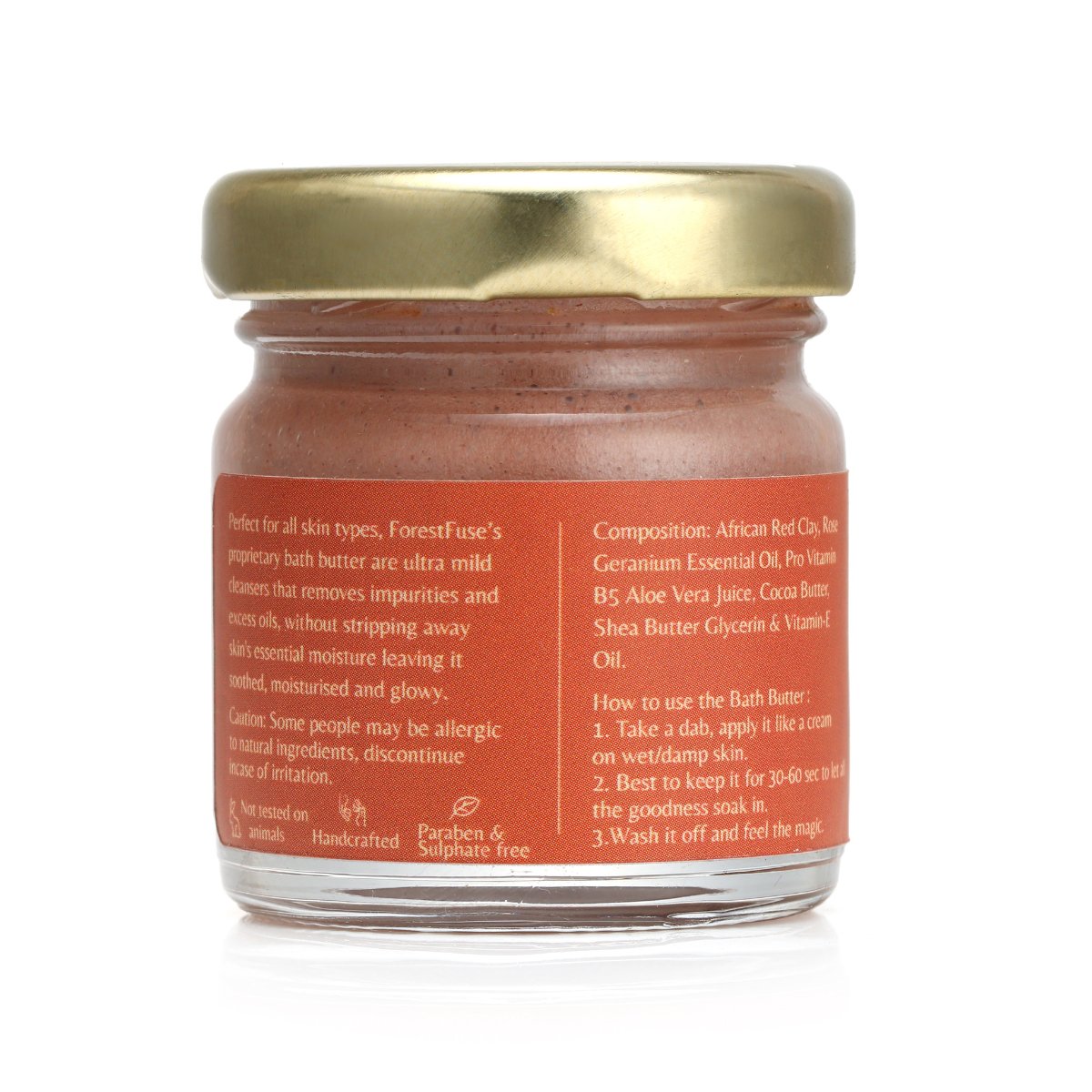 African Red Clay and Rose Geranium Bath Butter | Verified Sustainable by Brown Living™