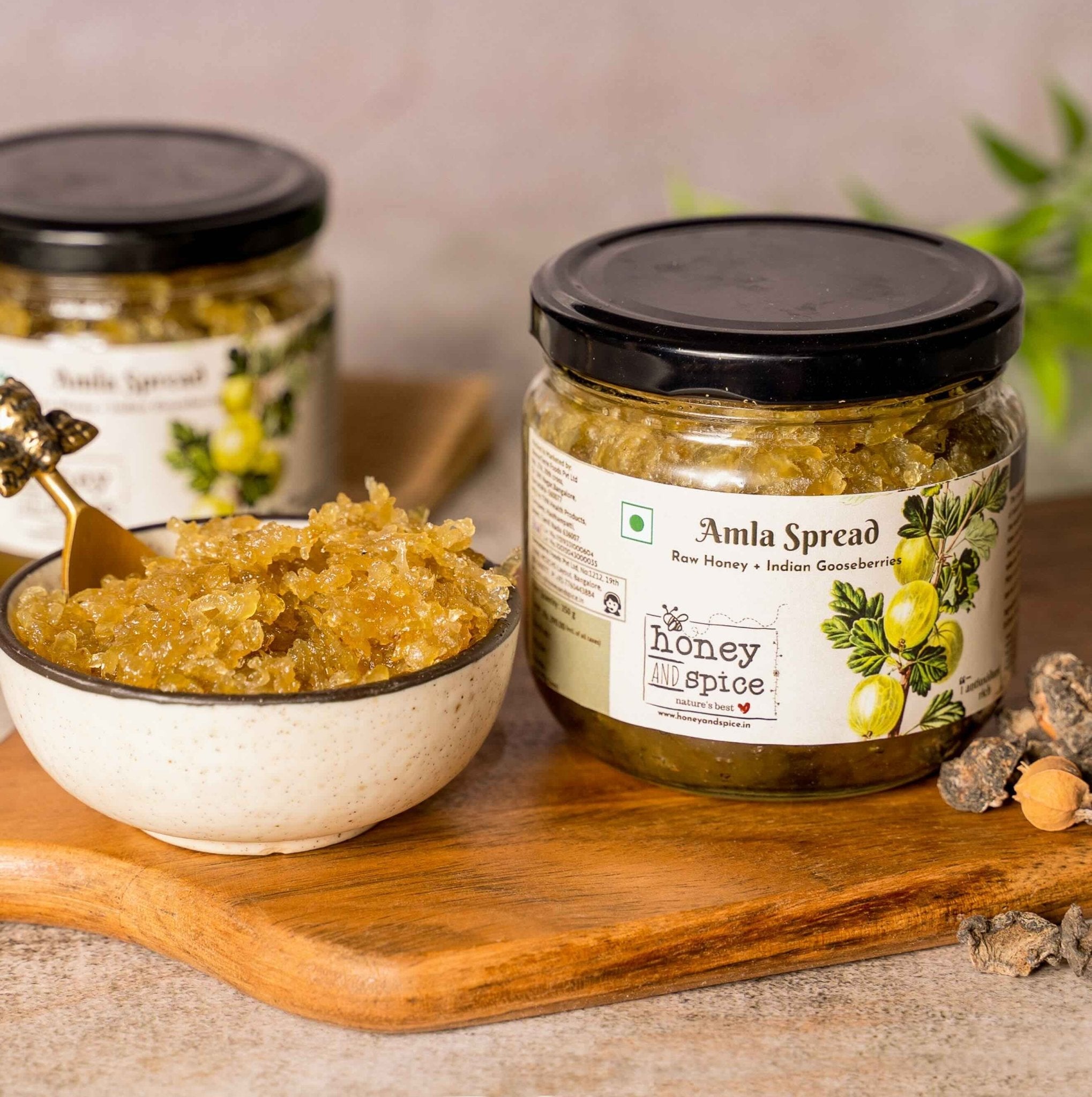 Amla Spread - 350g – Jams & Spreads on Brown Living™. SKU: HSAP350GM. Img 1.