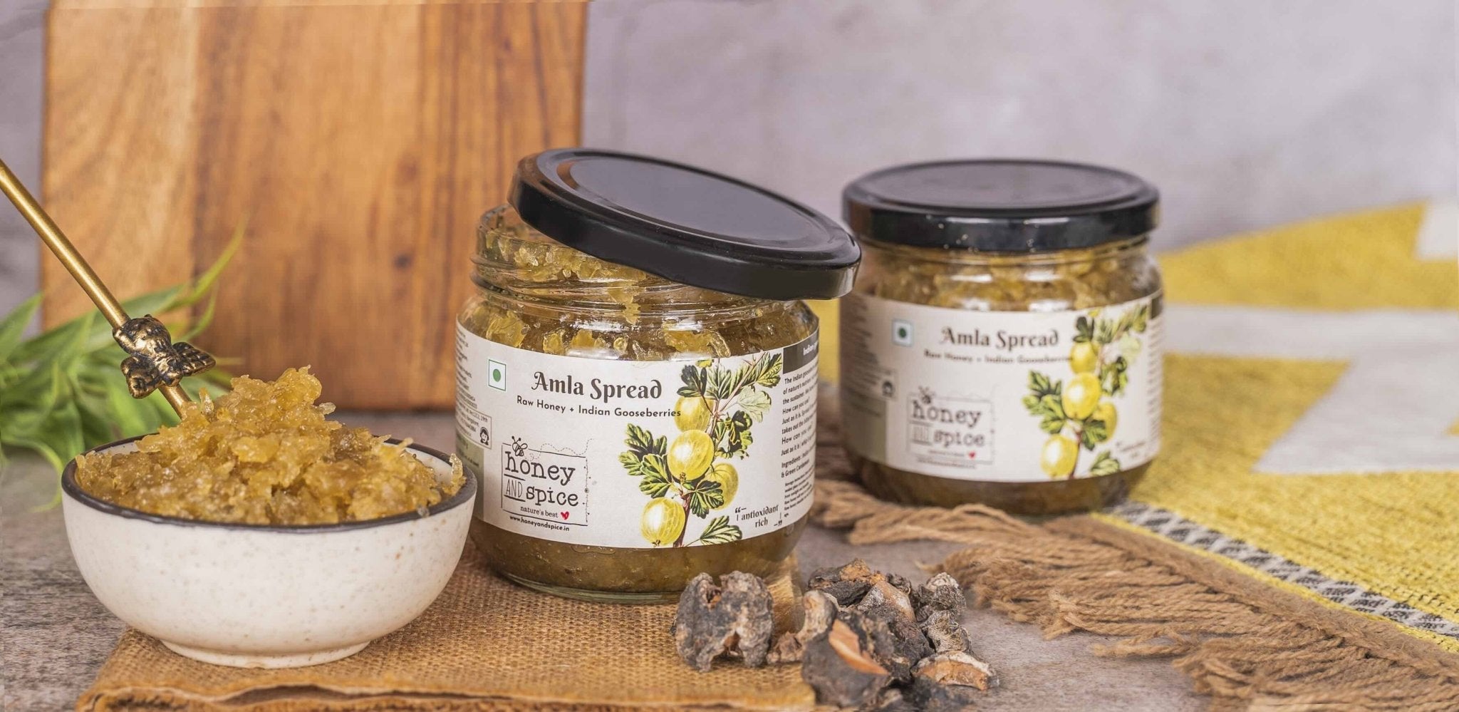 Amla Spread - 350g – Jams & Spreads on Brown Living™. SKU: HSAP350GM. Img 4.