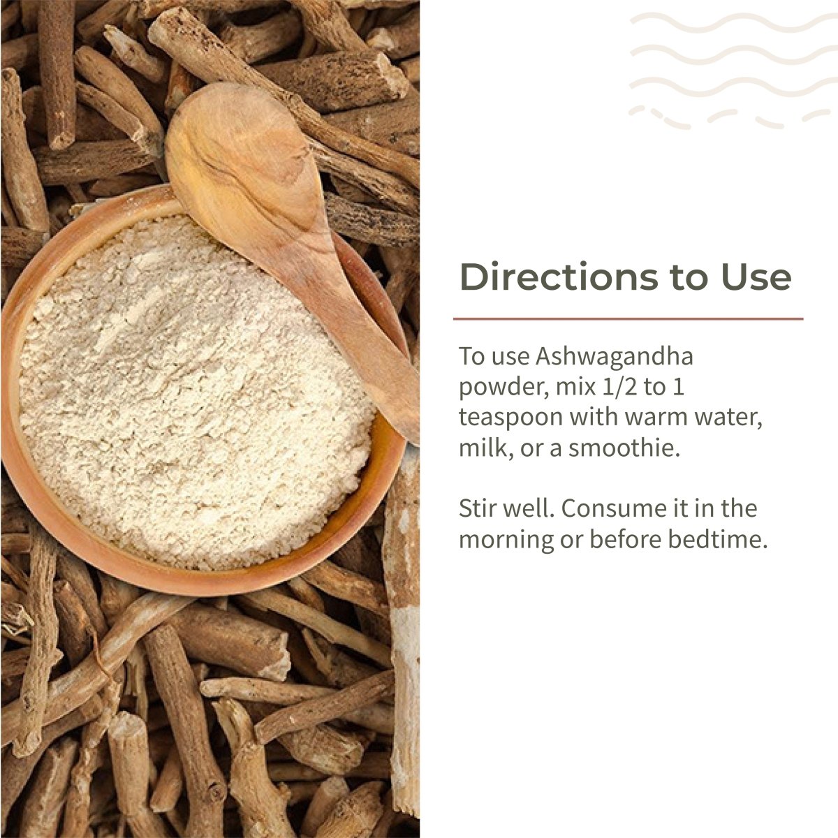 Ashwagandha Root Powder for Mental Well Being | 100g – Powder Drink Mixes on Brown Living™. SKU: ESFAR0SG100. Img 4.