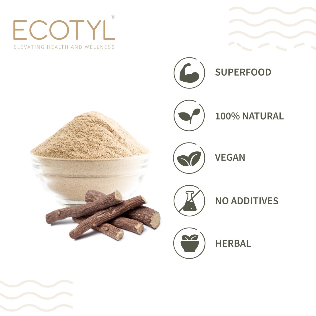 Ashwagandha Root Powder for Mental Well Being | 100g – Powder Drink Mixes on Brown Living™. SKU: ESFAR0SG100. Img 3.
