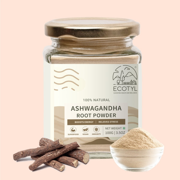 Buy Ashwagandha Root Powder for Mental Well Being | 100g | Shop Verified Sustainable Powder Drink Mixes on Brown Living™