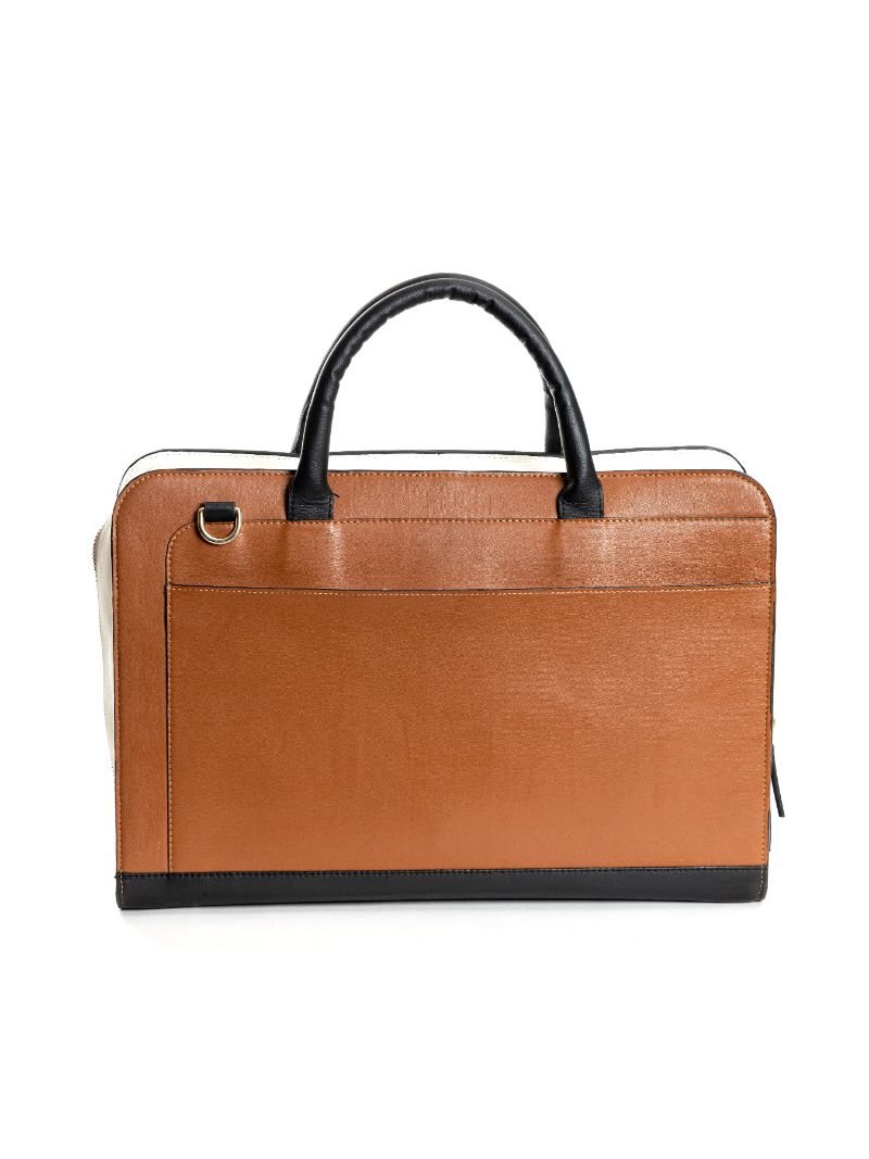 Atlas (Gingerbread, White & Black) – Womens Bag on Brown Living™. SKU: LBGH 9002. Img 5.
