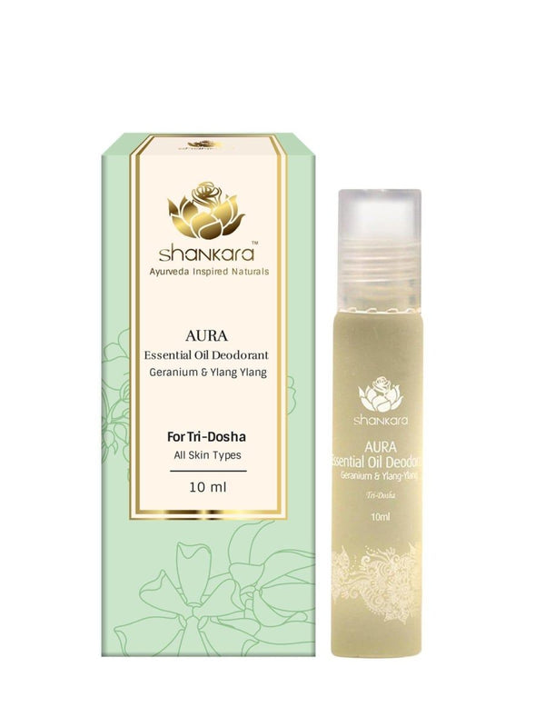 Buy Aura Essential Oil Deodorant - Geranium & Ylang Ylang | Shop Verified Sustainable Deodorant on Brown Living™