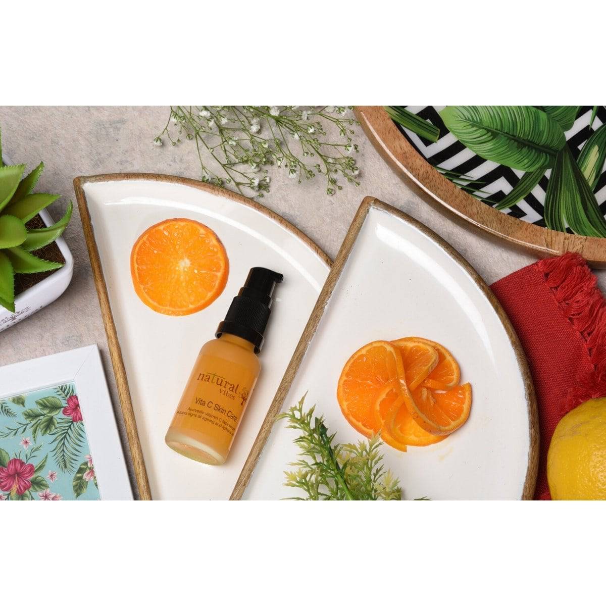 Ayurvedic Vitamin C Skin Care Serum 30 ml – Face Serum by Natural Vibes available on Brown Living™. . SKU: 063 - 01369 - NV_teatree_Vita_C_serum_30ml. Img 9.