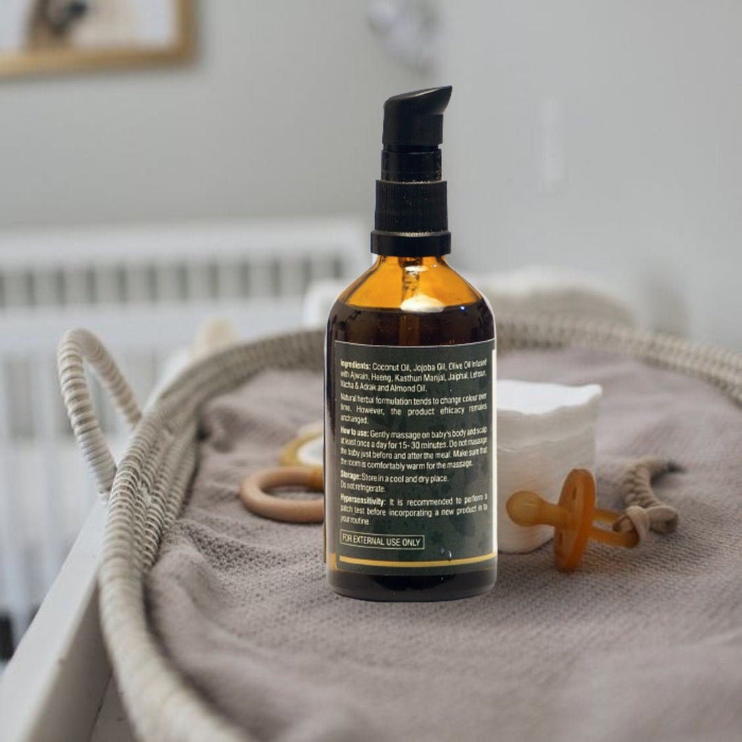 Baby Hair & Body Nourishing Massage Oil - 100 ml | Verified Sustainable by Brown Living™
