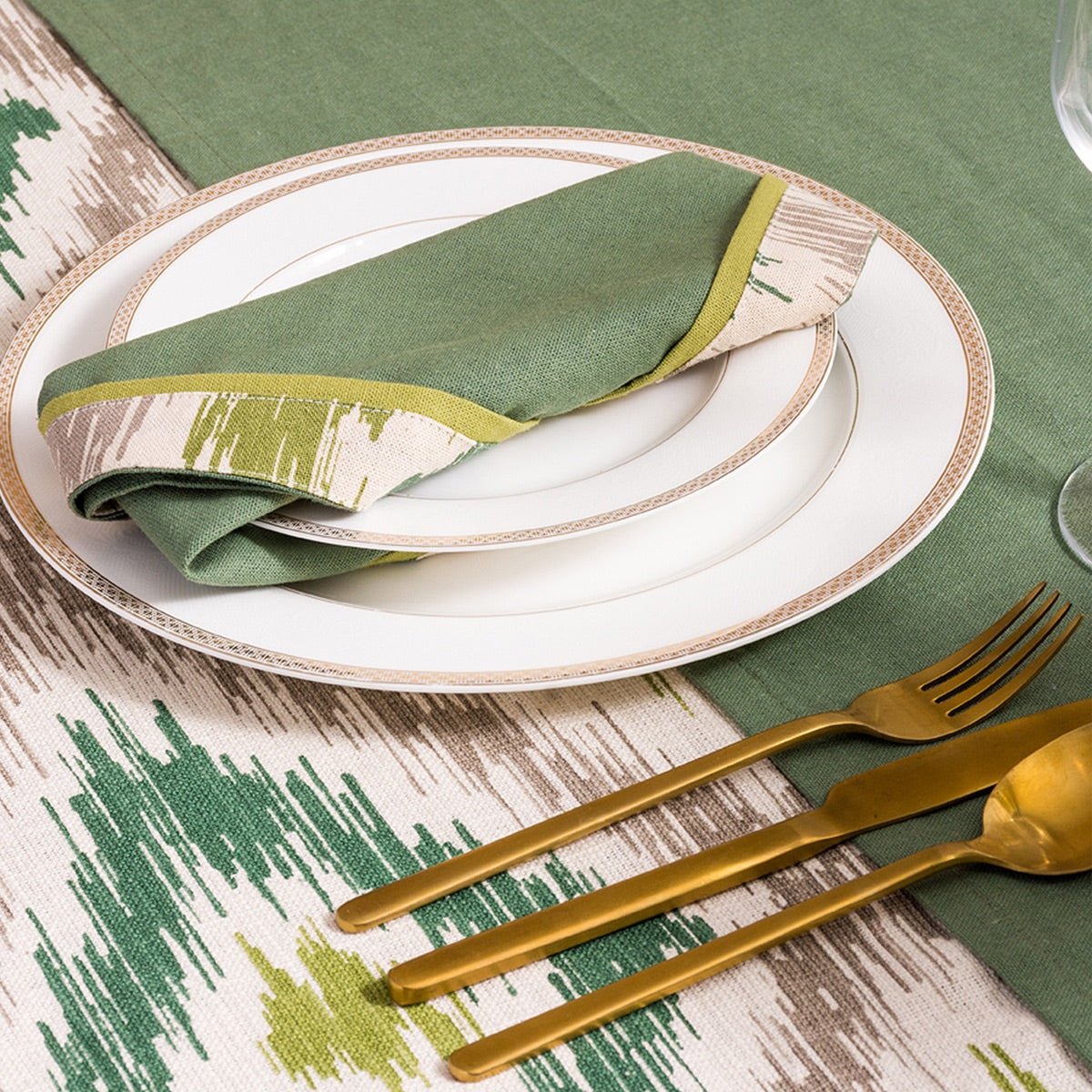 Back To Nature Cotton Table Cover (6 Seater) | Verified Sustainable by Brown Living™