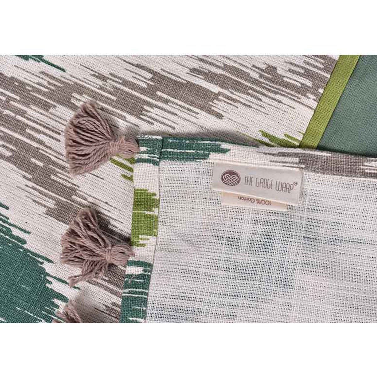 Back To Nature Cotton Table Runner – Table Linens on Brown Living™. SKU: TGW160028. Img 3.