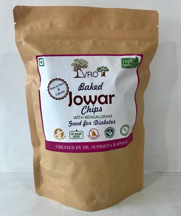 Buy Baked Jowar Chips with Bengal gram 150 g | Shop Verified Sustainable Healthy Snacks on Brown Living™