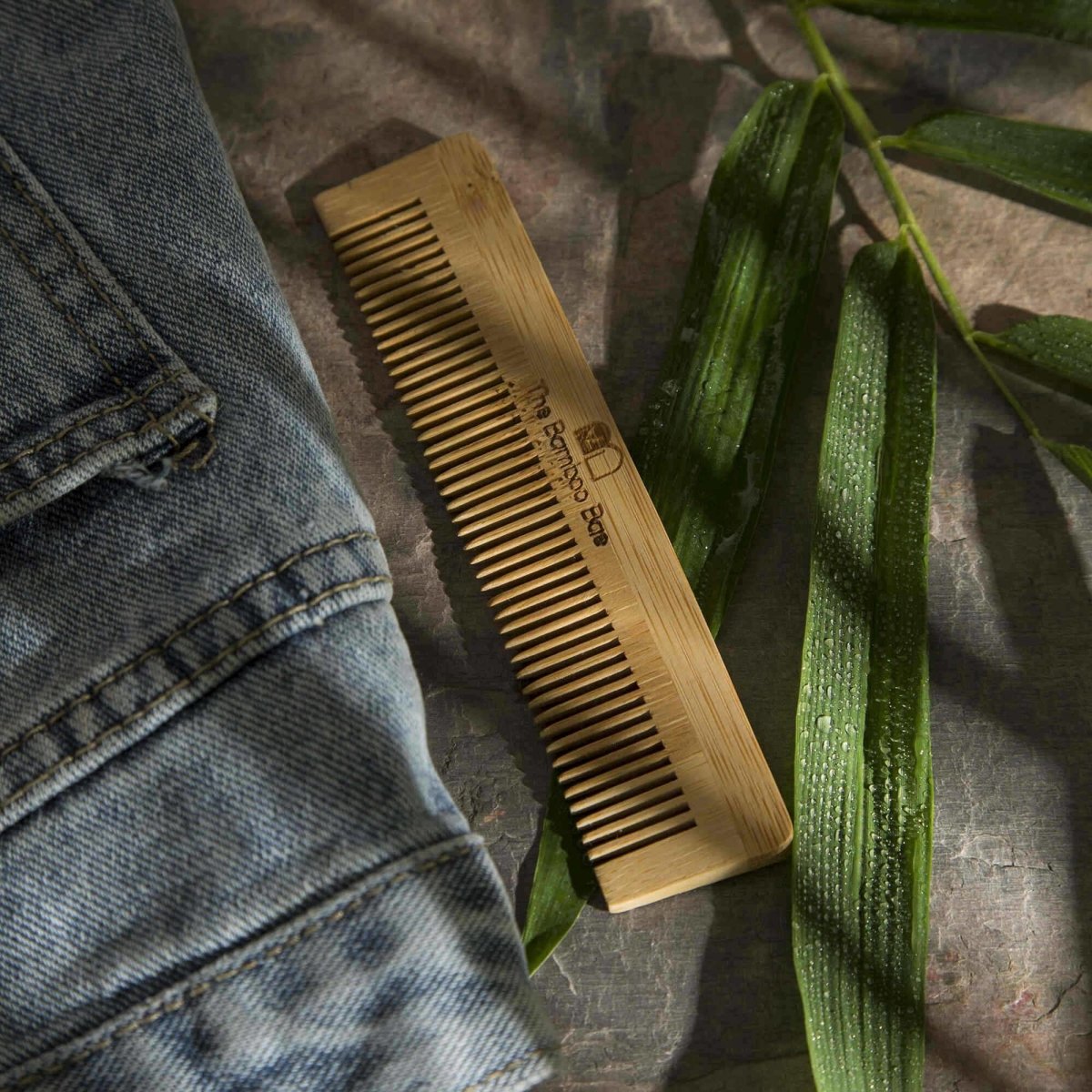 Bamboo Comb | Non Static & Sleek Travel Comb | Pocket Size & Travel Friendly Bamboo Comb | Verified Sustainable by Brown Living™
