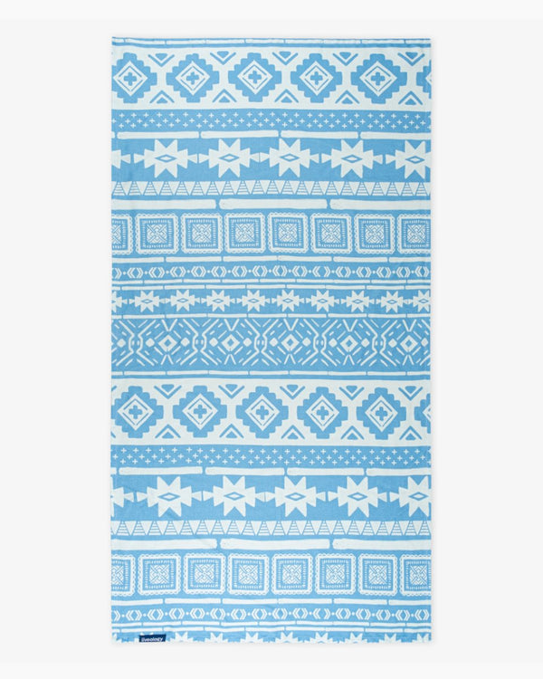 Buy Bamboo & Cotton Blend Printed Bath Towel | Nomad Periwinkle Blue | Shop Verified Sustainable Products on Brown Living