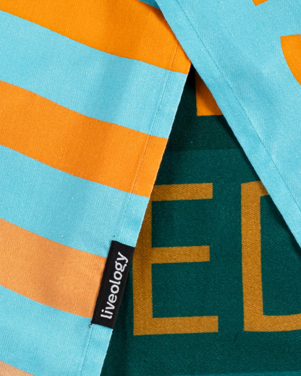 Bamboo & Cotton Blend Printed Bath Towel | Sun Kissed – Bath Linens on Brown Living™. SKU: PBT008. Img 2.