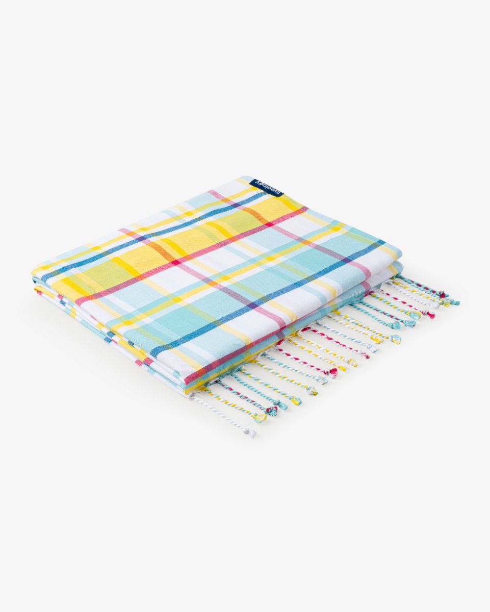 Bamboo & Cotton Blend Woven Bath Towel | Felicity Aqua – Bath Linens on Brown Living™. SKU: WBT008. Img 5.