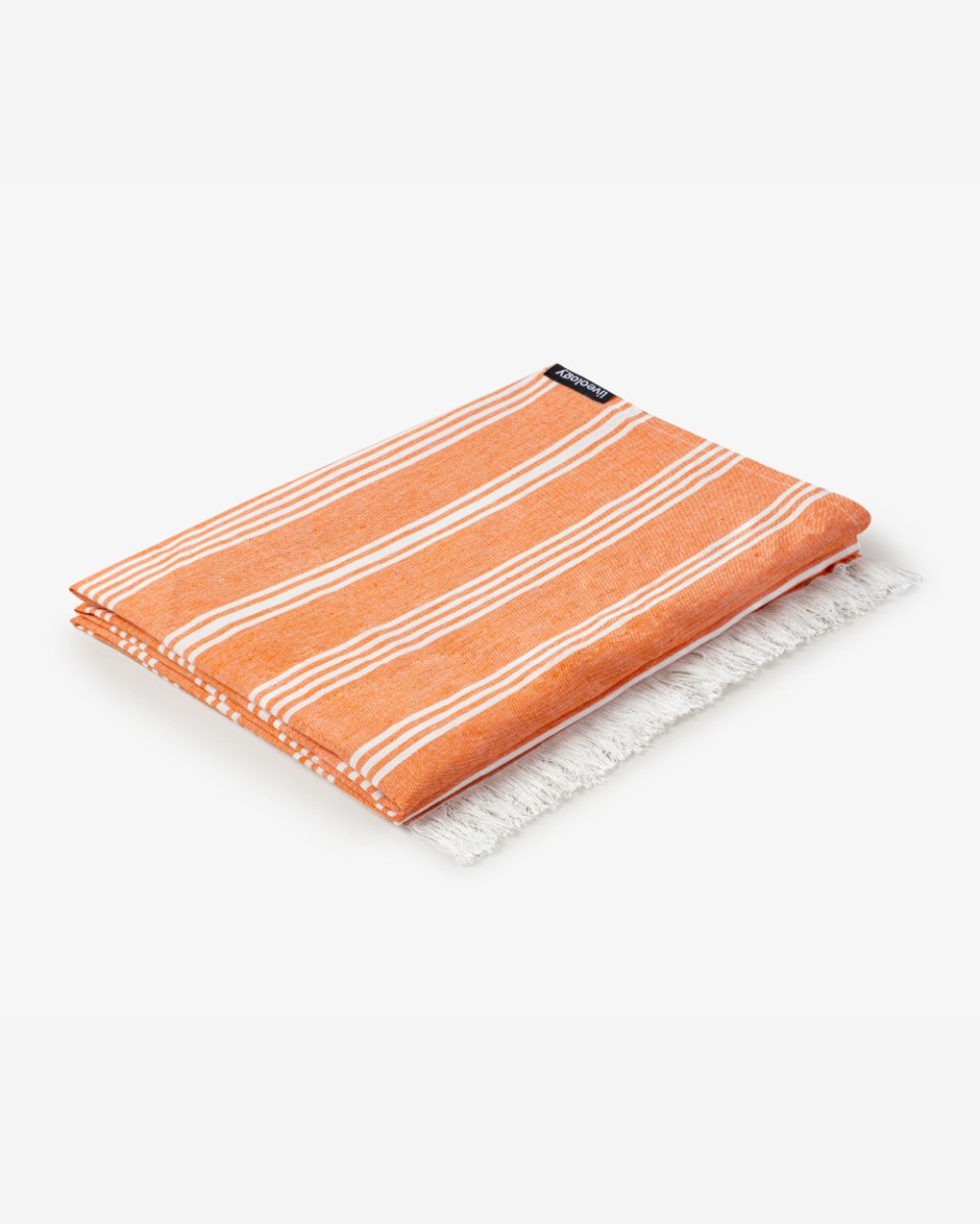 Bamboo & Cotton Blend Woven Bath Towel | Santa Fe Rust – Bath Linens on Brown Living™. SKU: WBT0014. Img 5.