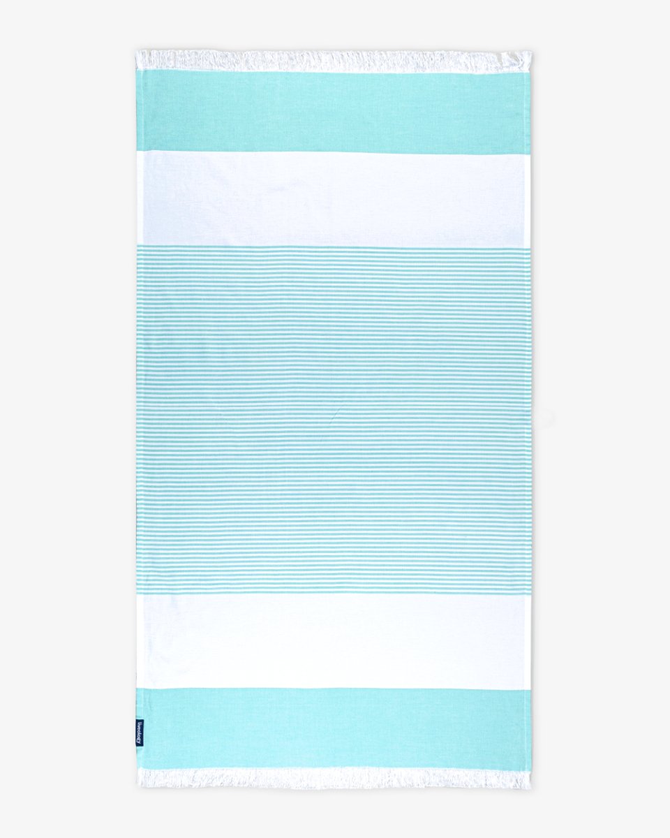 Bamboo & Cotton Blend Woven Bath Towels | Bali Green – Bath Linens on Brown Living™. SKU: WBT0015. Img 1.